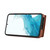 For Samsung Galaxy Galaxy S23 5G Brushed Texture Wallet Ring Holder Phone Case(Brown)