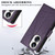 For Realme 10 Pro+ PU Genuine Leather Texture Embossed Line Phone Case(Purple)