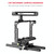 YELANGU C18 YLG0915A-C Video Camera Cage Stabilizer with Handle & Rail Rod Mount for Panasonic Lumix DC-S1H / DC-S1 / DC-S1R(Black)