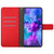 For Samsung Galaxy S21 5G Rhombic Grid Texture Leather Phone Case(Red)
