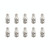 10 PCS BNC Plug to F Jack Connector, Comes in Durable Construction