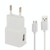 Micro 5 Pin USB Sync Cable + EU Plug Travel Charger, EU Plug(White)