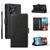 For Realme C53 PU Genuine Leather Texture Embossed Line Phone Case(Black)