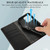 For Realme C53 PU Genuine Leather Texture Embossed Line Phone Case(Black)
