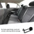 Bbdd Alloy Car Hooks Invisible Seat Back Car Hangers(Silver)