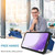 For Samsung Galaxy S23 5G Stereoscopic Holder Sliding Camshield Phone Case(Blue)