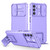 For Samsung Galaxy A14 5G Stereoscopic Holder Sliding Camshield Phone Case(Purple)