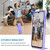 For Samsung Galaxy A14 5G Stereoscopic Holder Sliding Camshield Phone Case(Purple)