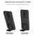 For Samsung Galaxy S22 5G Stereoscopic Holder Sliding Camshield Phone Case(Black)