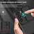 For Samsung Galaxy S22 5G Stereoscopic Holder Sliding Camshield Phone Case(Black)