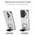 For Samsung Galaxy S22 5G Stereoscopic Holder Sliding Camshield Phone Case(White)