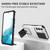 For Samsung Galaxy S22 5G Stereoscopic Holder Sliding Camshield Phone Case(White)