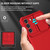 For Samsung Galaxy S22+ 5G Stereoscopic Holder Sliding Camshield Phone Case(Red)