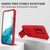 For Samsung Galaxy A54 5G Stereoscopic Holder Sliding Camshield Phone Case(Red)