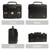 Cwatcun D83 Vintage Small Camera Case Leather Camera Messenger Bag, Size:24 x 17 x 12cm(Black)