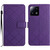 For Xiaomi 13 Rhombic Grid Texture Leather Phone Case(Purple)