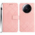 For Xiaomi 12S Ultra Rhombic Grid Texture Leather Phone Case(Pink)