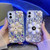 For iPhone 7 Plus / 8 Plus Sunflower Holder Hand-set Diamond PC Phone Case(Gold)