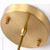 Simple Modern Aisle Copper Lamp with 5W Three-color Light( Chandelier)