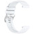 For Huawei Watch 2 Pro / Honor Watch 4 Pro Liquid Glossy Silver Buckle Silicone Watch Band(White)