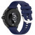 For Huawei Watch 2 Pro / Honor Watch 4 Pro Liquid Glossy Silver Buckle Silicone Watch Band(Dark Blue)