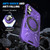 For Samsung Galaxy A24 4G/A25 5G MagSafe Magnetic Shockproof Phone Case with Ring Holder(Purple) For Samsung Galaxy A24 4G/A25 5G MagSafe Magnetic Shockproof Phone Case with Ring Holder(Purple)