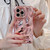 For iPhone 14 Pro Wave Bubbles TPU Phone Case(Painted Pink)