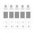 For Xiaomi 14 5pcs ENKAY Hat-Prince 28 Degree Anti-peeping Privacy Silk Screen Tempered Glass Film