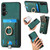 For OnePlus Nord CE 5G Retro Splitable Magnetic Card Bag Leather Phone Case(Green)