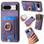 For Google Pixel 8 Retro Splitable Magnetic Card Bag Leather Phone Case(Purple)