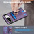 For Google Pixel 8 Retro Splitable Magnetic Card Bag Leather Phone Case(Purple)