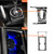 10 in 1 Car Carbon Fiber Automatic Gear + Water Cup Holder Decorative Sticker for Honda Civic 8th Generation 2006-2011, Left Drive