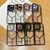 For iPhone 14 Electroplating 3D Love TPU Phone Case(Dark Green)