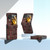 For OPPO Find N3 Flip ABEEL Hinge Genuine Leather Mahjong Pattern Black Edge Phone Case(Brown)