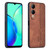 For vivo Y17S AZNS 3D Embossed Skin Feel Phone Case(Brown)