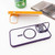 For iPhone 13 Pro Max MagSafe Acrylic Hybrid TPU Holder Phone Case with Lens film(Purple)