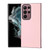 For Samsung Galaxy S22 Ultra 5G Litchi Pattern Stitched Side-mounted Phone Case(Pink)