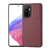 For Samsung Galaxy A33 5G Litchi Pattern Stitched Side-mounted Phone Case(Dark Red)