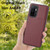 For Samsung Galaxy A33 5G Litchi Pattern Stitched Side-mounted Phone Case(Dark Red)