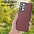 For Samsung Galaxy A32 5G Litchi Pattern Stitched Side-mounted Phone Case(Dark Red)