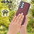 For Samsung Galaxy A32 5G Litchi Pattern Stitched Side-mounted Phone Case(Dark Red)