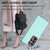 For Samsung Galaxy S22 Ultra 5G Litchi Pattern Stitched Side-mounted Phone Case(Mint Green)