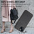 For iPhone 14 Litchi Pattern Stitched Side-mounted Phone Case(Black)