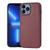 For iPhone 13 Pro Litchi Pattern Stitched Side-mounted Phone Case(Dark Red)