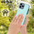 For iPhone 13 Pro Litchi Pattern Stitched Side-mounted Phone Case(Mint Green)