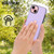 For iPhone 15 Litchi Pattern Stitched Side-mounted Phone Case(Purple)