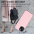 For iPhone 14 Litchi Pattern Stitched Side-mounted Phone Case(Pink)