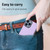 For iPhone 13 Litchi Pattern Stitched Side-mounted Phone Case(Purple)