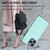 For iPhone 13 Pro Max Litchi Pattern Stitched Side-mounted Phone Case(Mint Green)