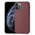 For iPhone 11 Pro Max Litchi Pattern Stitched Side-mounted Phone Case(Dark Red)